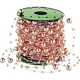 4, eine rolle paket: verpackung durch eine rolle, einfach wegzunehmen und lagerung, können sie die weihnachten perlen girlande an einem kühlen und trockenen platz für das nächste weihnachten