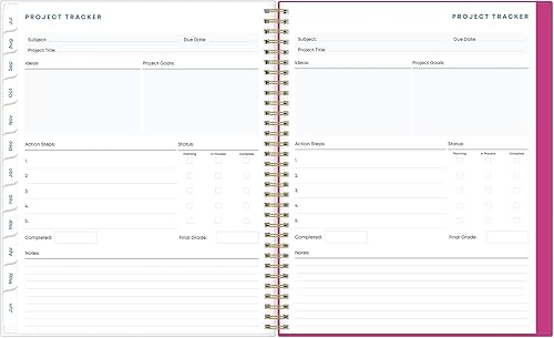Miniatura 5 de Blue Sky Planificador semanal y mensual para estudiantes 2023-2024, 8.5 x 11 pulgadas, cubierta flexible, encuadernado con alambre, confeti de