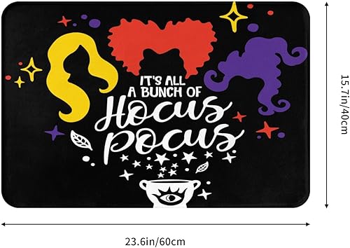 Miniatura 4 de Sanderson Sisters - Tapete de baño para Halloween, Hocus Pocus, tapete de ducha de espuma viscoelástica, antideslizante, alfombra pequeña, suave,