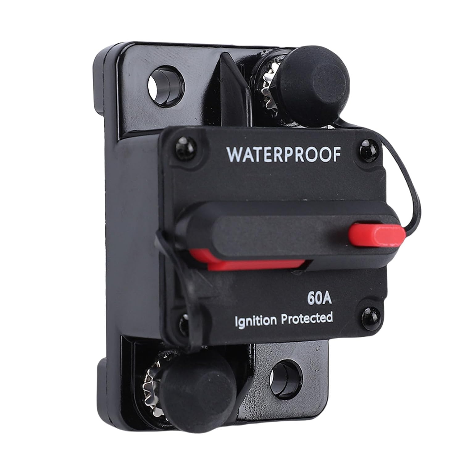 60A Manual Reset Car Circuit Breaker Waterproof for Car Stereo Sound System image 3