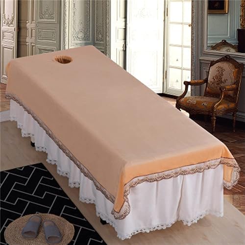 Miniatura 4 de Massage Table SPA Couch Cover Sheet Pure Color Protective Massage Table Bed Cover Soft Beauty Salon Spa Sheet All-round Wrap Massage Table Sheet