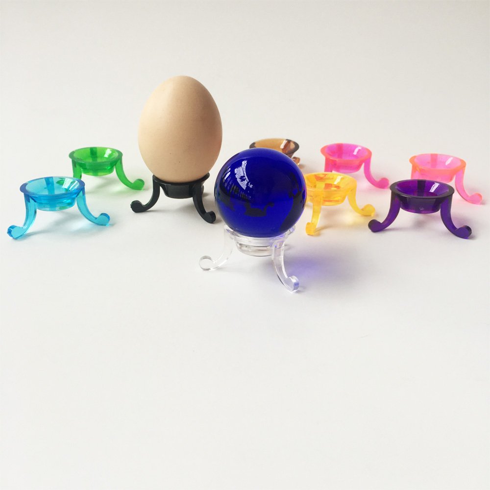 9 pieces per lot 1.2X0.8X0.8inch plastic multi color easter egg/golf ball/sphere Display Stand/holder
