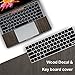 SOJITEK Brown Wood Texture 4-in-1, Full-Size 360° Protector Skin Decals Sticker MacBook Pro 15 Inch (2016 to 2019 Model with & w/o Touch Bar & ID) A1707 A1900 Black Keyboard Cover