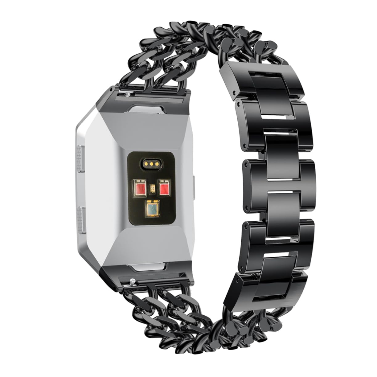 Artibetter 3 Pièces Bracelet De Montre À Chaîne À Double Rangée Bracelet De Montre Intelligente Noir