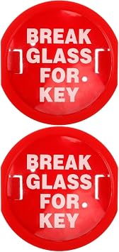 OSALADI 2pcs Box Box Key Holder for Glass Break Lock Boxes for Keys Emergency Door Lock Boxes Key Locker