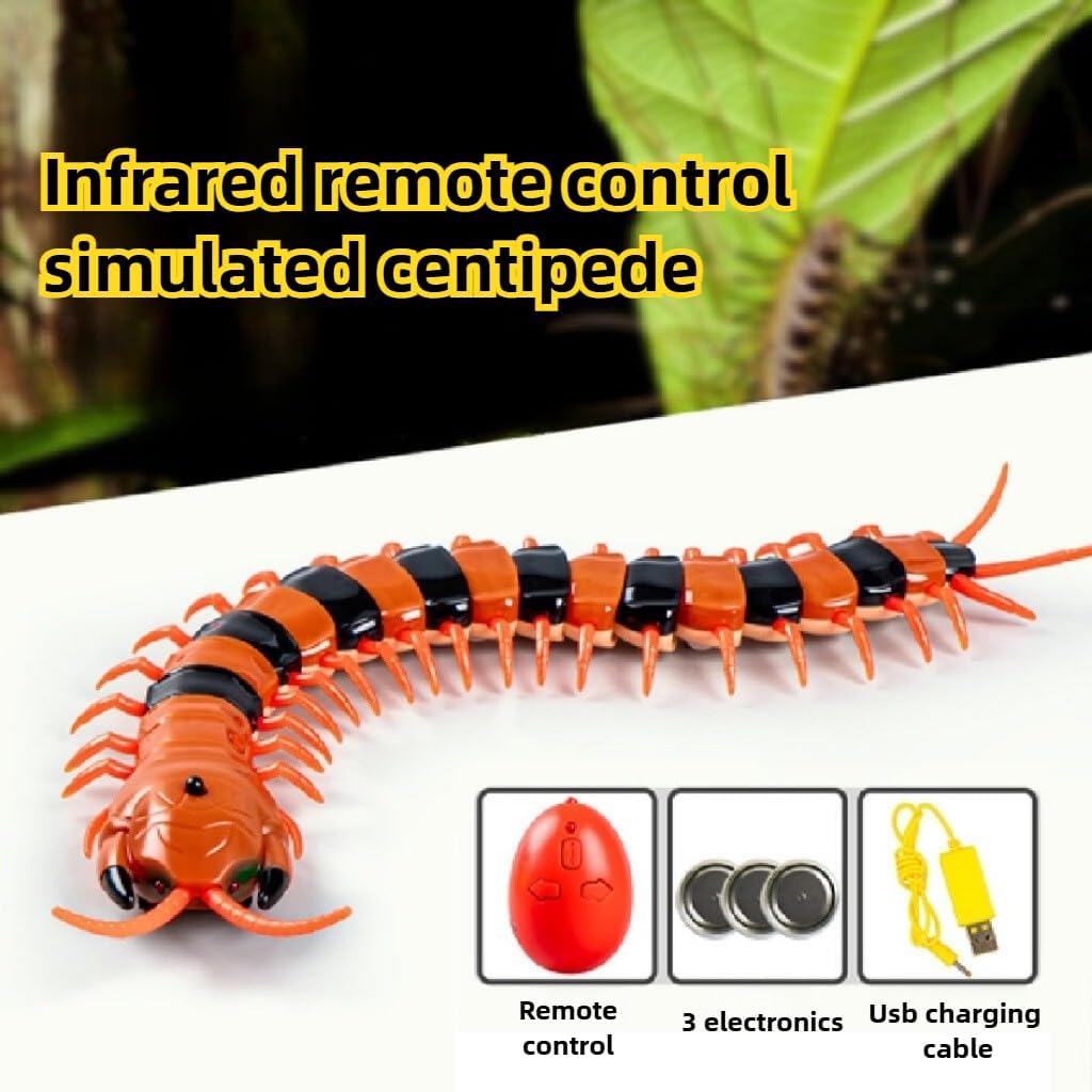 Simulation RC Centipede – Remote Control Electric Animal Insect Toy, Large Realistic Prank Gift for Kids Christmas & Birthday