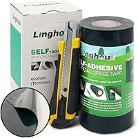 Vista 1 de Cinta de Costura de Césped Artificial de Doble Cara 6" x 16' Cinta de Costura Autoadhesiva para Pisos de Concreto y Madera, Patios, Alfombras