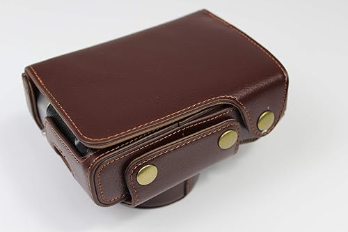 Miniatura 8 de Funda X100V, de piel auténtica hecha a mano, de cuerpo completo, para cámara Fujifilm Fuji X100V, versión de apertura inferior + correa para el