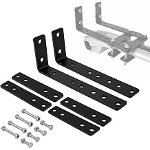 Universal Car Awning Mount Bracket Kit, Steel Roof Rack Crossbar Mounting Hardware for SUV, Truck, Overland Roof Top Tent Side Awning