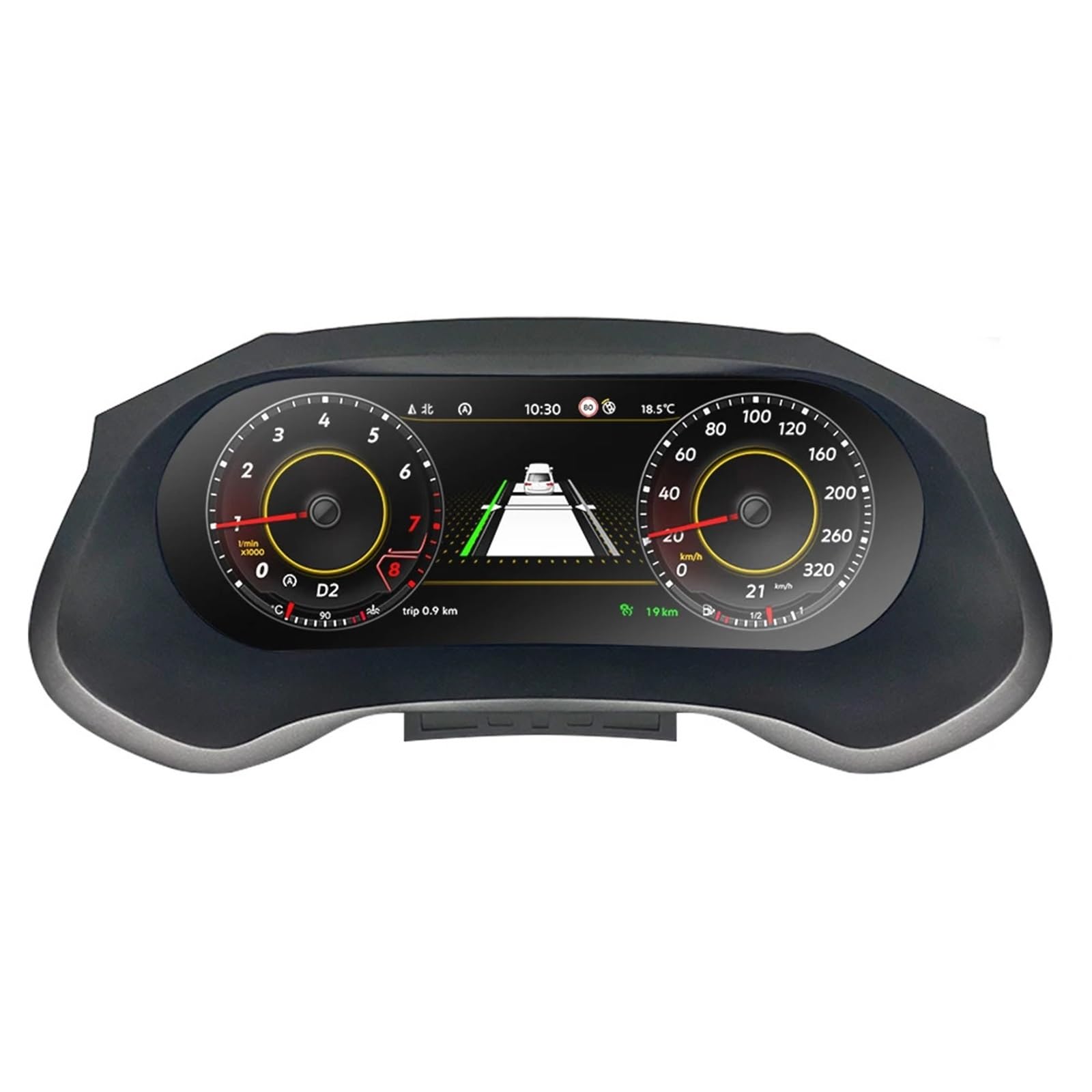 EGUIAS Car Digital Speedometer LCD Digital Cluster Fit For Seat Leon 2013-2018 Years Support HDMI Carplay Radio Dashboard Instrument Panel Speedometer