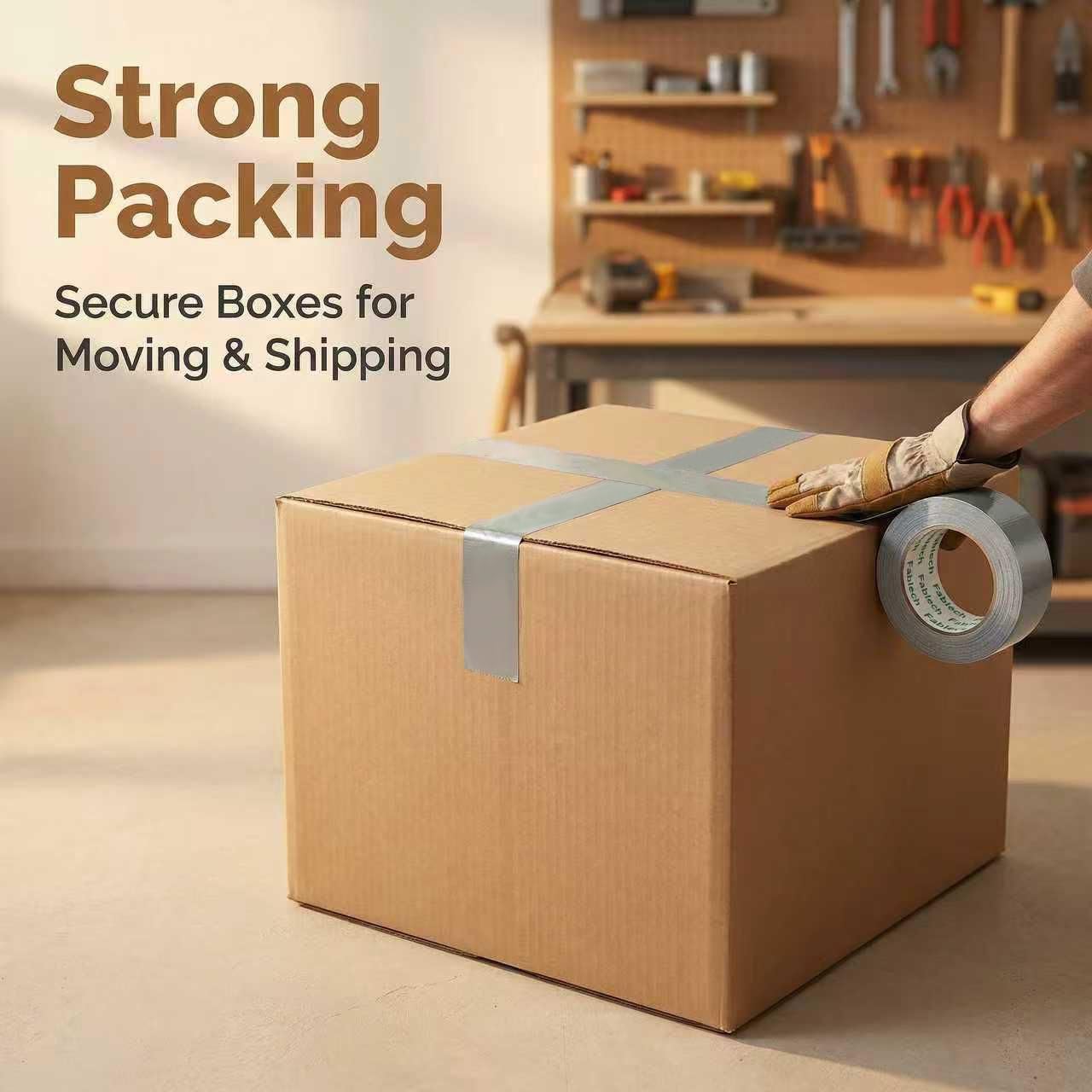 5 Pack Heavy Duty Duct Tape, 9 Mil Thickness, 2 Inch x 30 Yards, Waterproof Strong Adhesive, Flexible,No Residue, Tear by Hand, Multi-Use for Repairs, DIY, Industrial & Home Use (Silver)