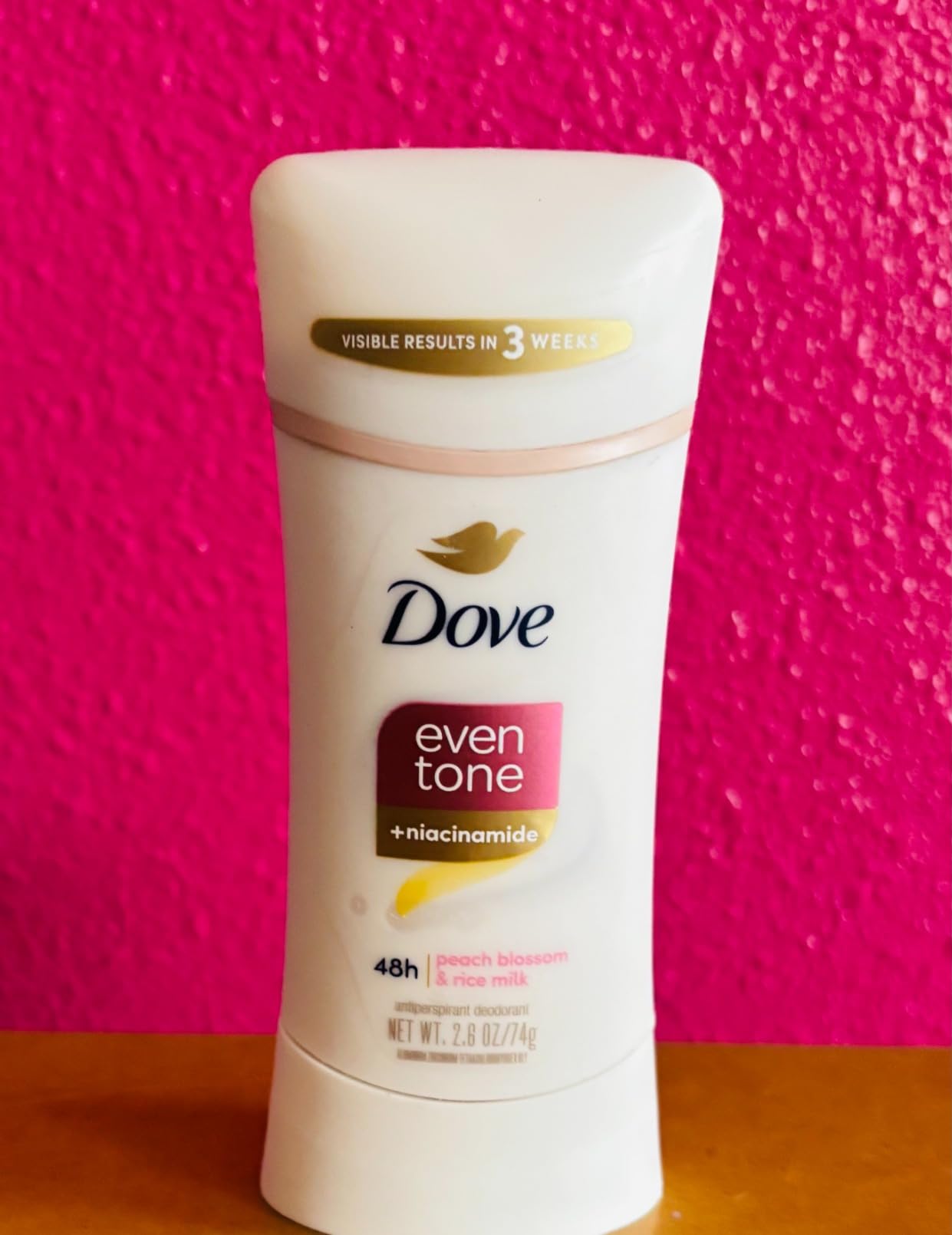 Unilever Dove Even Tone Antiperspirant Deodorant Stick Peach Blossom & Rice Milk 3 Count 2.6 oz