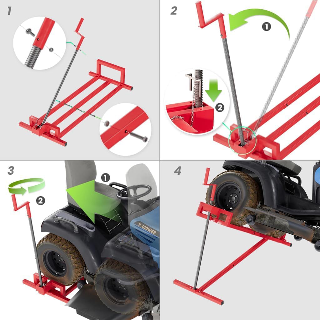 Elevador para Cortacesped, ATV QUADS y Tractores pequeños, 400 kg