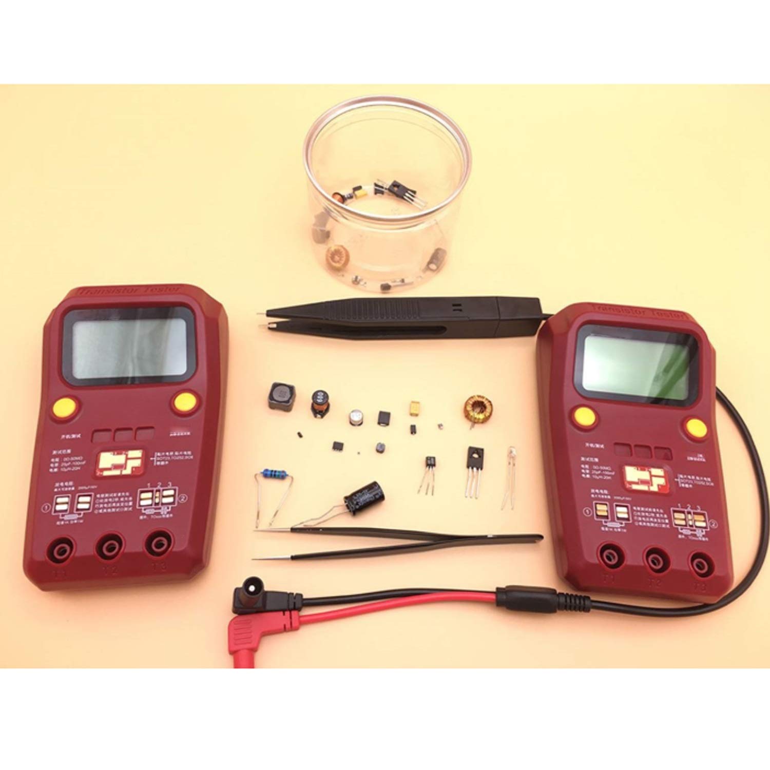 Tester di Transistor Multiuso Tester di resistore di capacità a triodo diodo Mos/PNP/NPN Tester SMD ESR02 PRO
