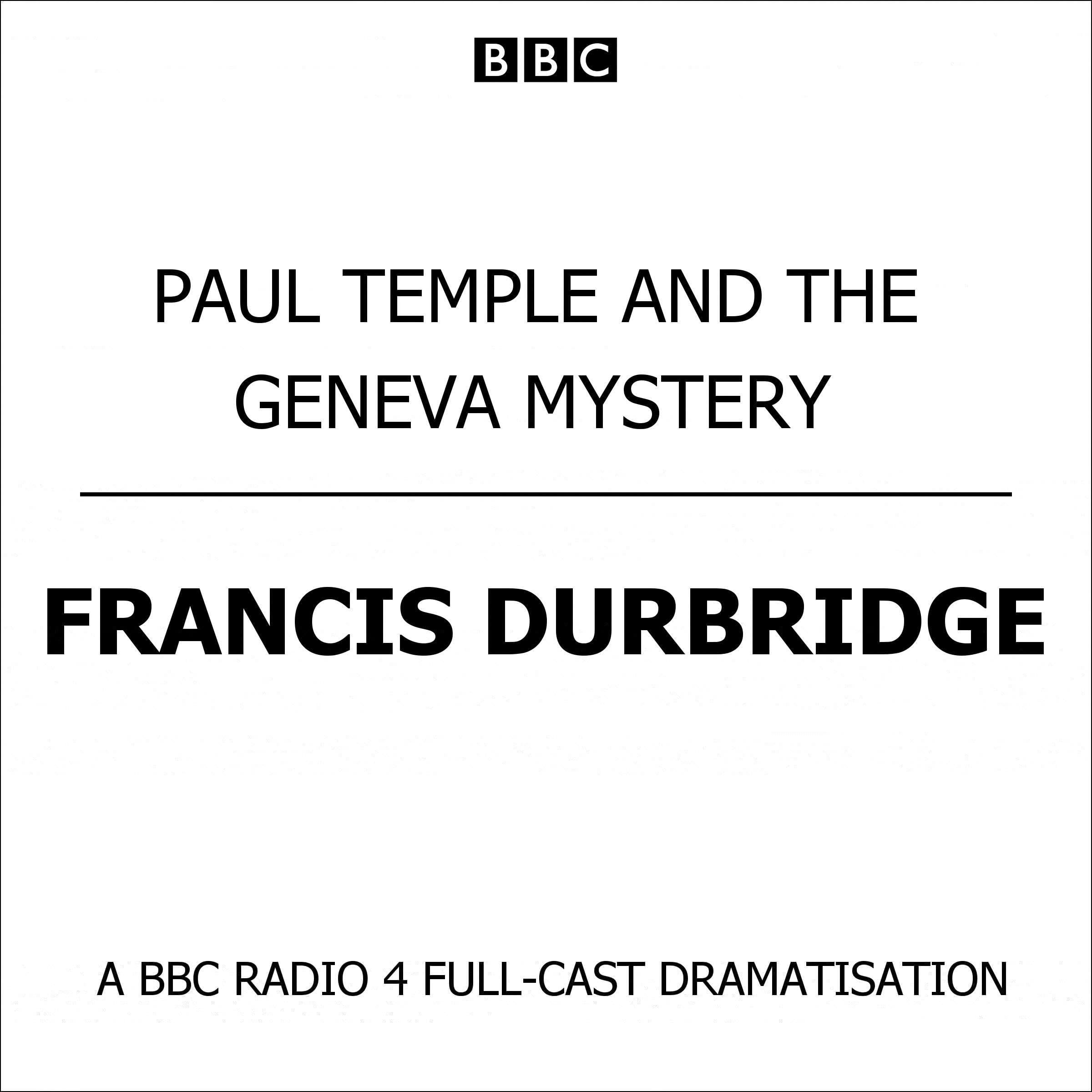 Cover art for Paul Temple And The Geneva Mystery