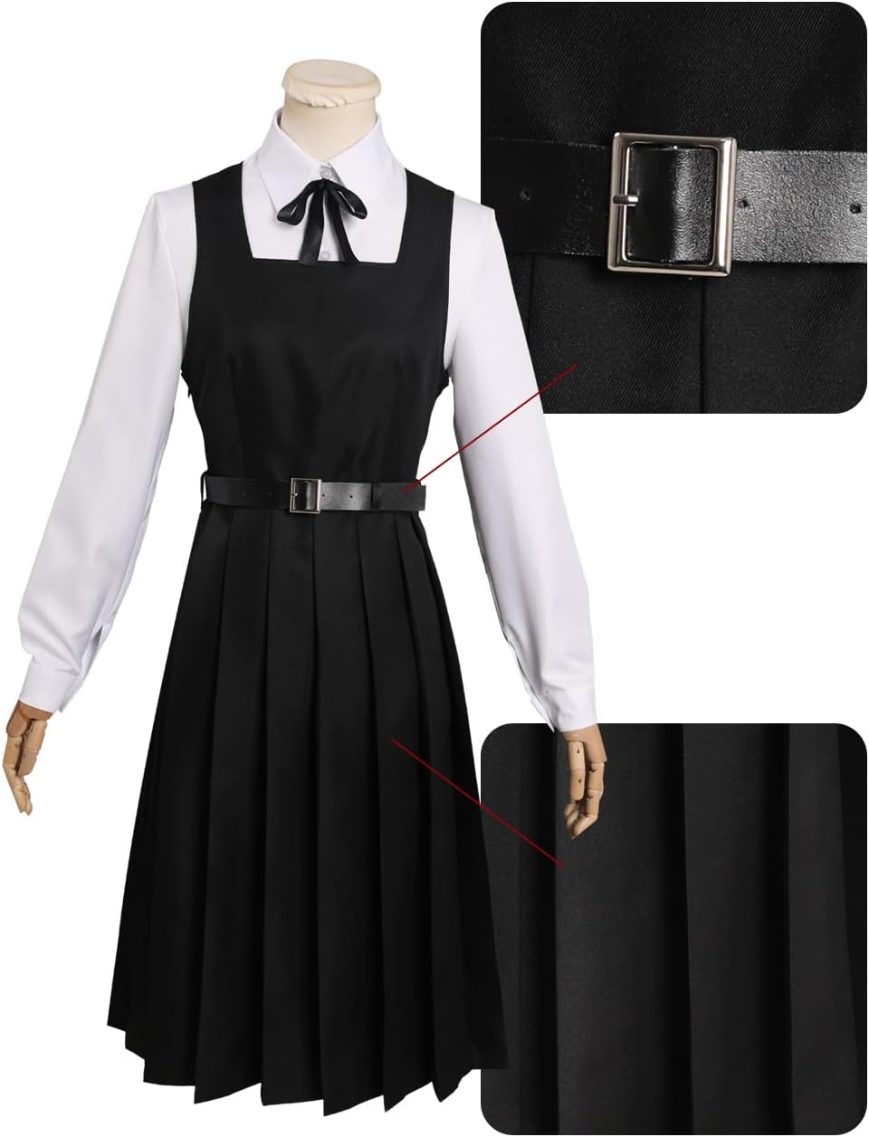 Wolancy Cosplay Costume School Outfit Uniform Dress Shirt Cloak Jacket Skirt Suit Set - Image 2