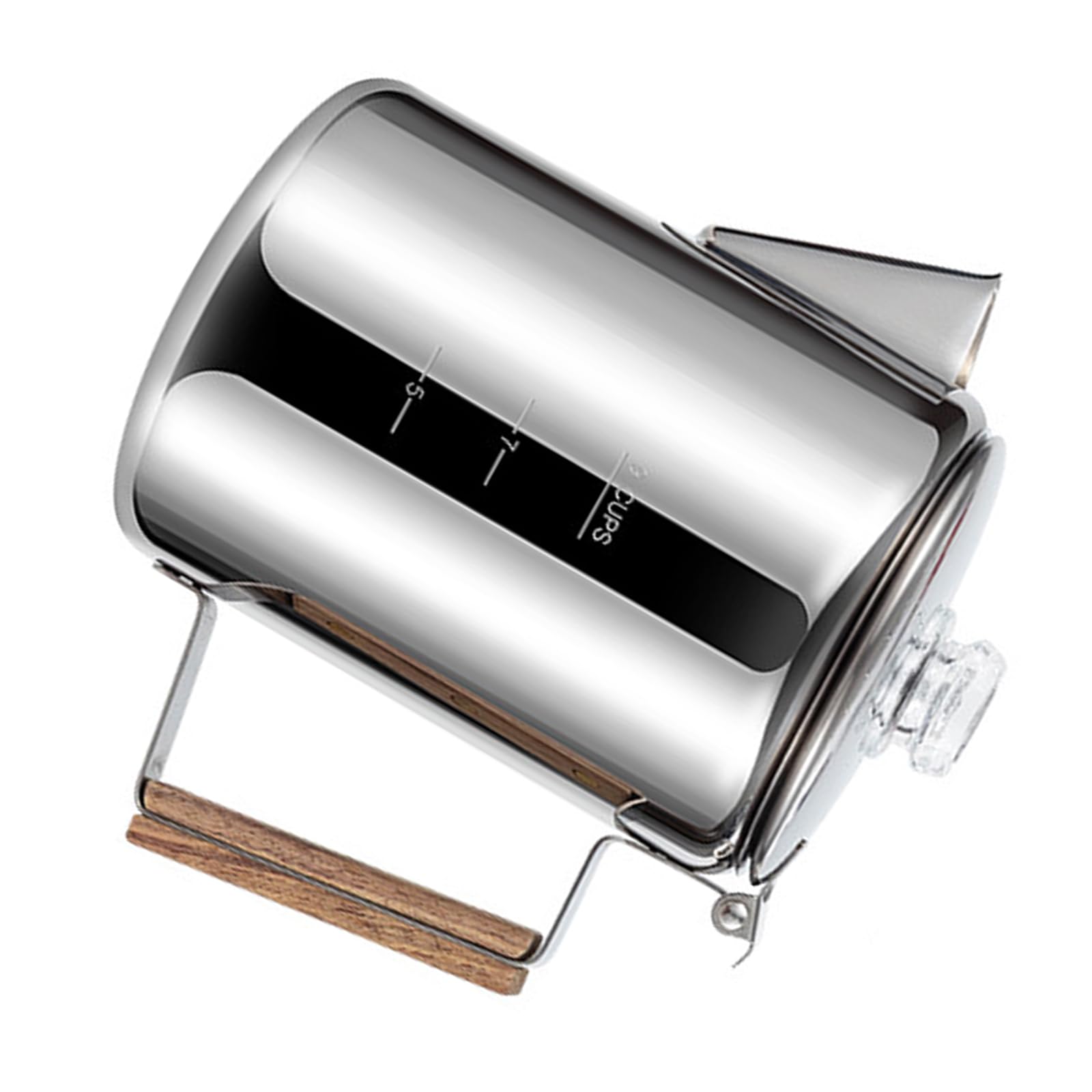 JSGHGDF Portable Stainless Steel Coffee Pots Camping Percolator for Hiking and Backpacking Trips with Compact Design Camping Coffee Maker