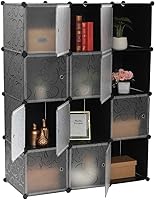Vista 5 de Cube Storage -13.8"x17.7" Depth Cube (12 Cubes) Organizer Shelves Clothes Dresser Closet Storage Organizer Cabinet Shelving Bookshelf Toy Organizer