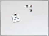 Nobo - Petit Tableau Magnétique avec Cadre en Aluminium, Effaçable à Sec, Maison/Bureau, 585 x 430 mm, Fixations Murales / Marqueurs / Aimants / Effaceur Inclus, Blanc, 1903777 - 2