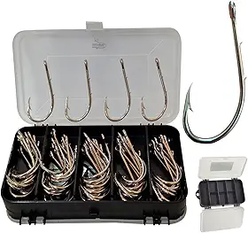 Kit Anzol Grande Super Strong 4330 N° 8/0 com 50pçs e Estojo