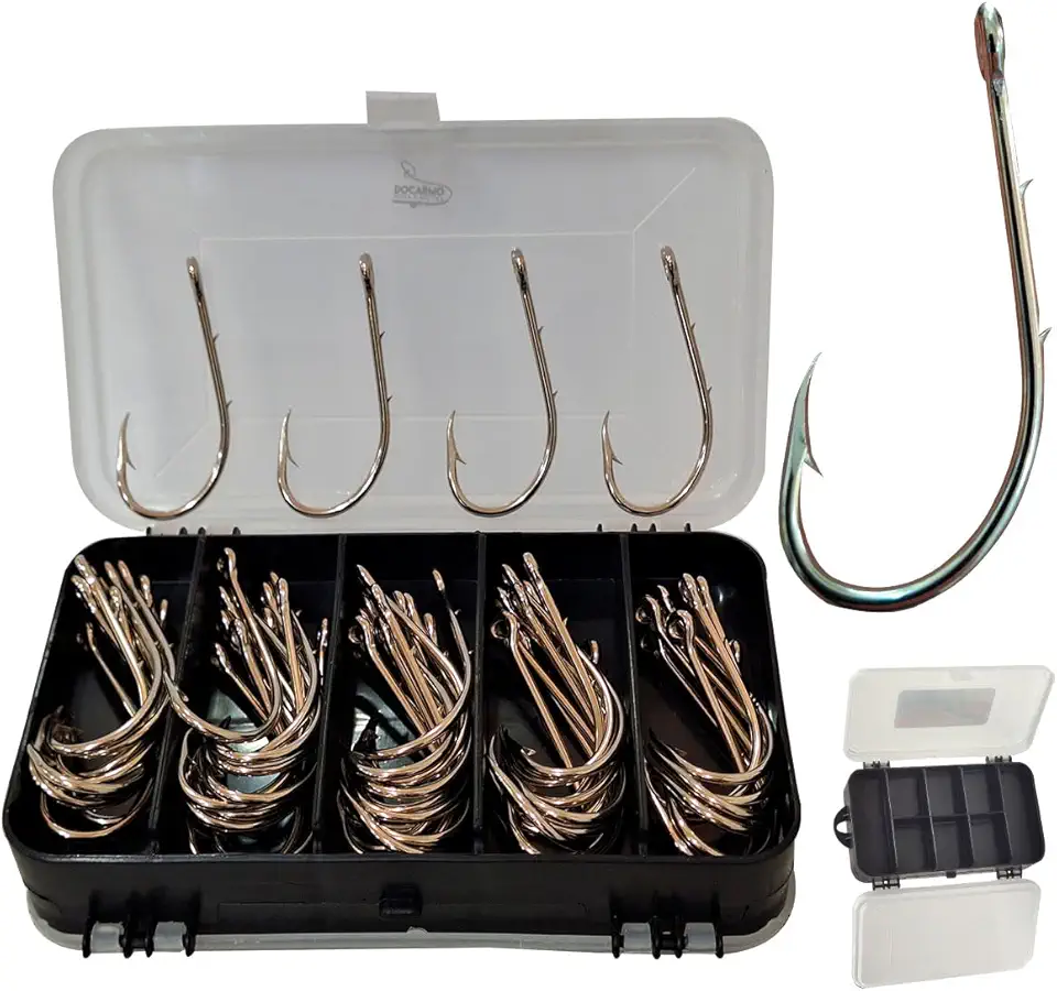 Kit Anzol Grande Super Strong 4330 N° 8/0 com 50pçs e Estojo