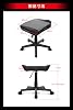 AKRacing Gaming Chair Ottoman Footrest, White, High-Durability PU Leather, For Home, Remote Work,