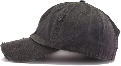 Miniatura 2 de Gorra de béisbol vintage con letra inicial F de algodón bordado, ajustable, desgastada, para papá