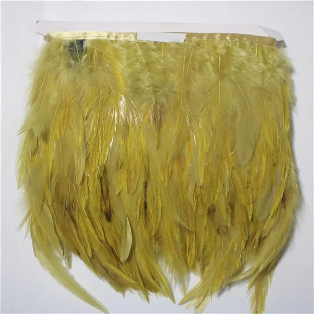 10 Meters/Lot Saddle Rooster Feathers Trim Fringe for Clothes DIY Ribbon Sewing Trimmings Decor Fuchsia 10m