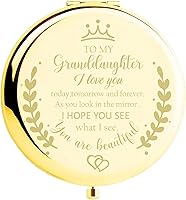 Vista 13 de Soulpetals Regalos para nuera, espejo compacto para nuera, regalos de suegra para boda, cumpleaños, Navidad (plateado)