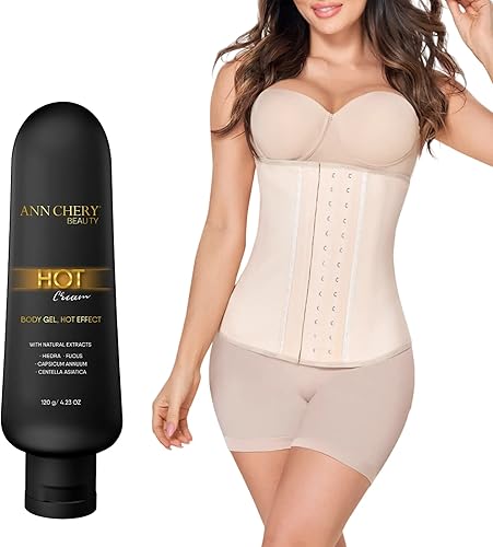 Ann Chery - Cinturón de entrenamiento para la cintura con 3 ganchos, látex, color negro