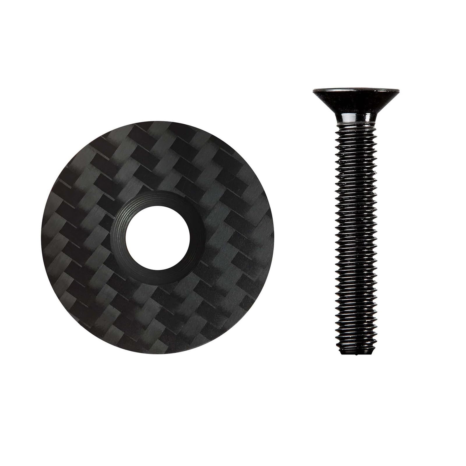 CHENZILIN Carbon Fibers Headsets Caps with Black Screws for Enhancing Cycling for Enhancing Cycling Performances