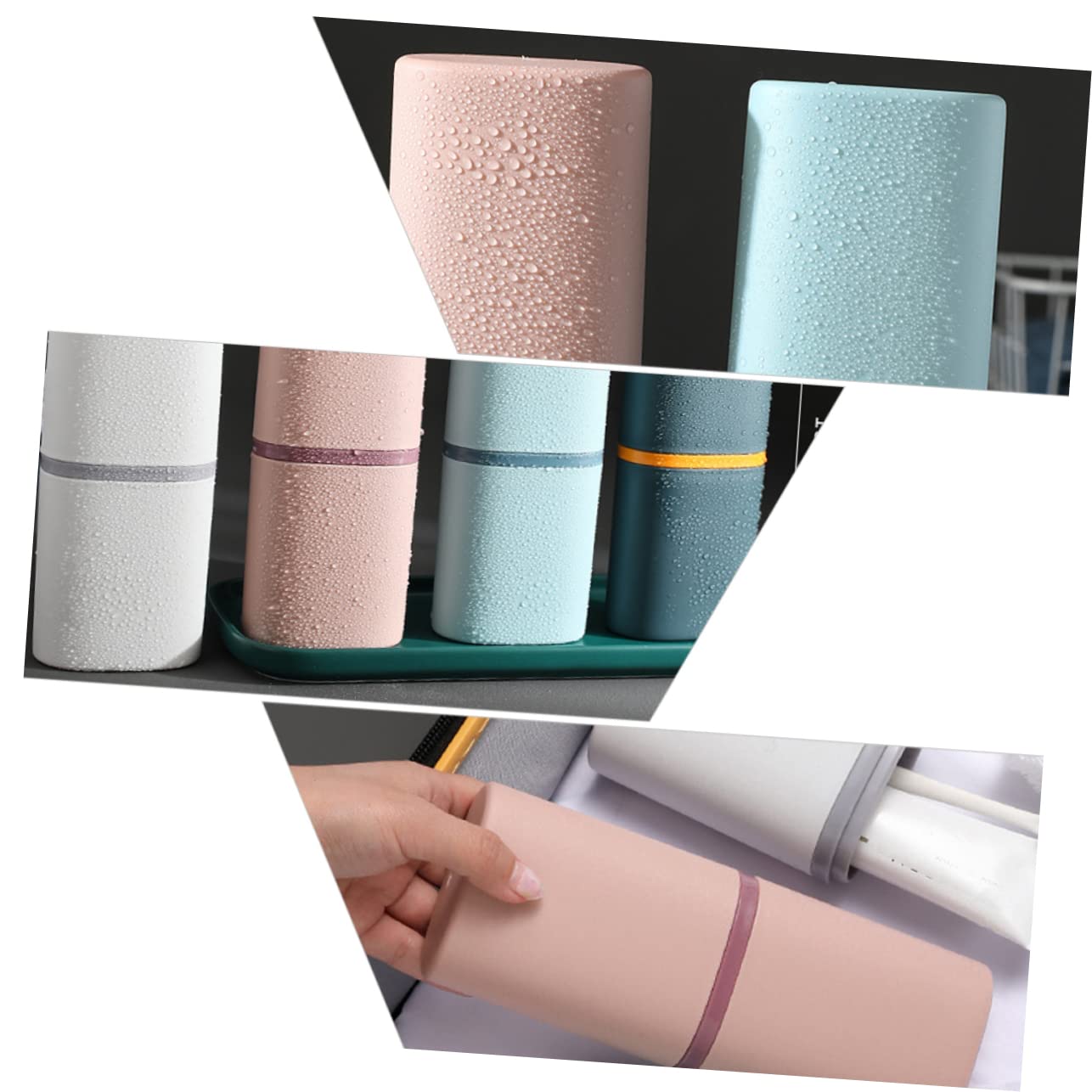 Beavorty 4 Pz Custodia Per Spazzolino Da Denti Coperture Per Spazzolini Da Denti Posacenere Portachiavi Spazzolini Da Viaggio Dentifricio Bambino Set Di Spazzolini Da Denti Portatile