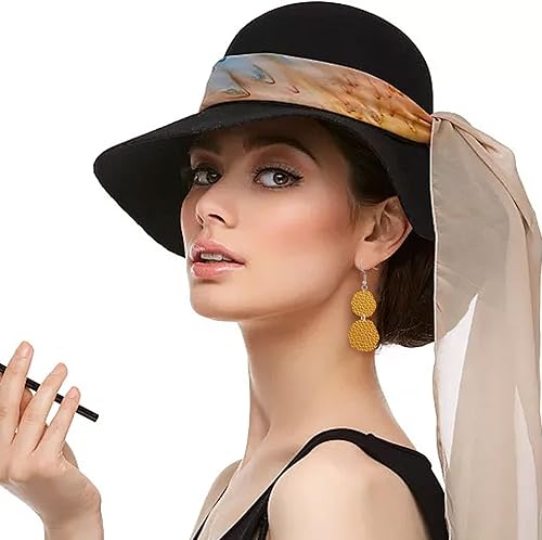 Miniatura 6 de SUPERDANT Aretes irregulares de madera troquelados con 2 estilos de círculos de cuero, troqueles de cuero para hacer aretes colgantes para mujer,