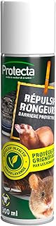 Protecta® Spray Répulsif Souris, Rats et Martres 300ml - Huile Essentielle Barrière Anti-Rongeurs - Protection Efficace pour Câbles, Tuyaux, Durites - Idéal Voitures, Garages, Greniers et Jardins