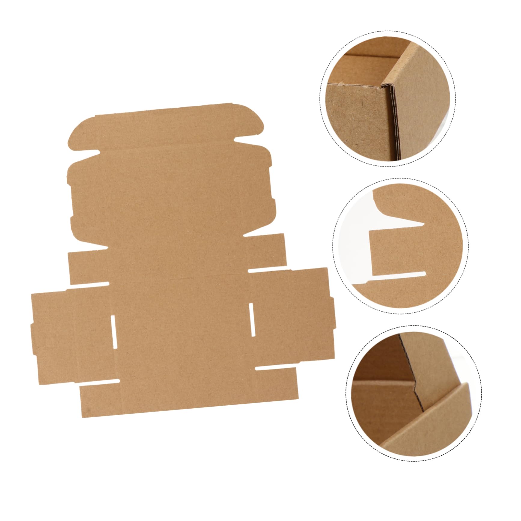 Alipis Cajas De Embalaje De 50 Piezas Caja De Papel Kraft Caja De Almacenamiento Blanca Caja De Papel De Regalo Conjunto De Cajas De Embalaje Caja De Cartón Corrugado Embalaje De Cajas