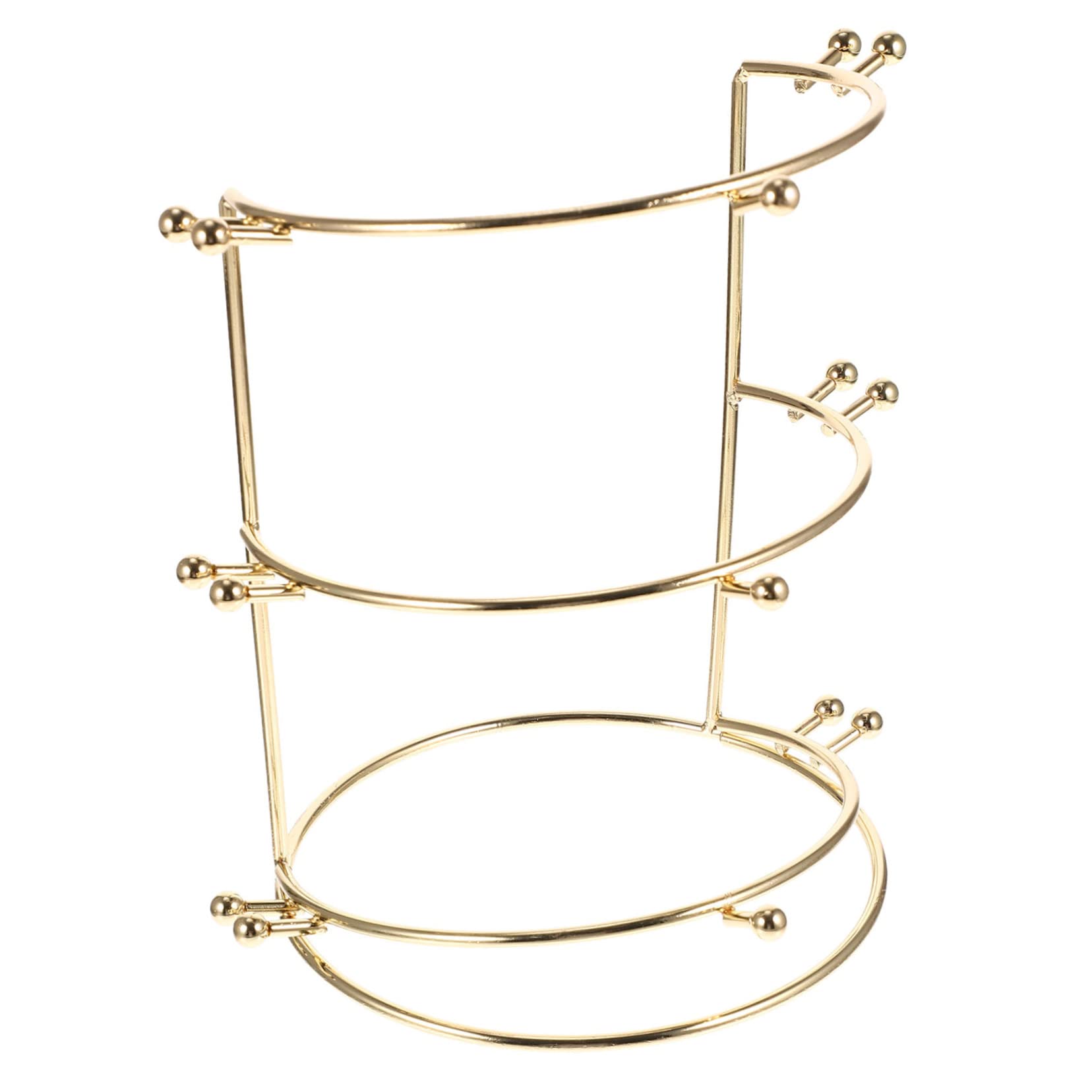 Crown Three-tier Stand Rack Jewelry Holder Girls Home Hair Bride Ties Layer Crown Necklace Three-tier Stand Rack Jewelry Holder Girls  main image 3