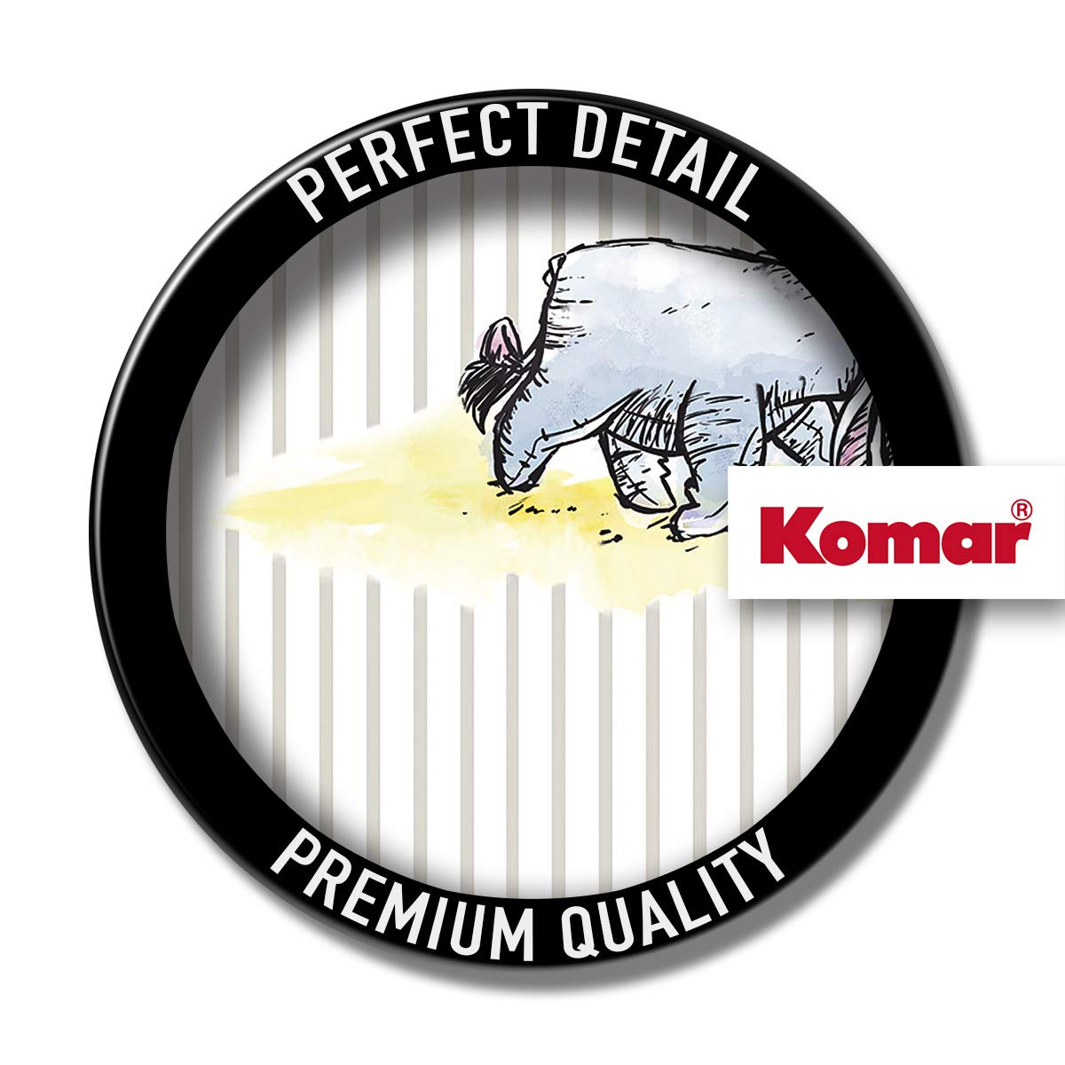 Komar Digitaldruck Vlies Fototapete - Winnie The Pooh Stripes - Größe 200 x 280 cm