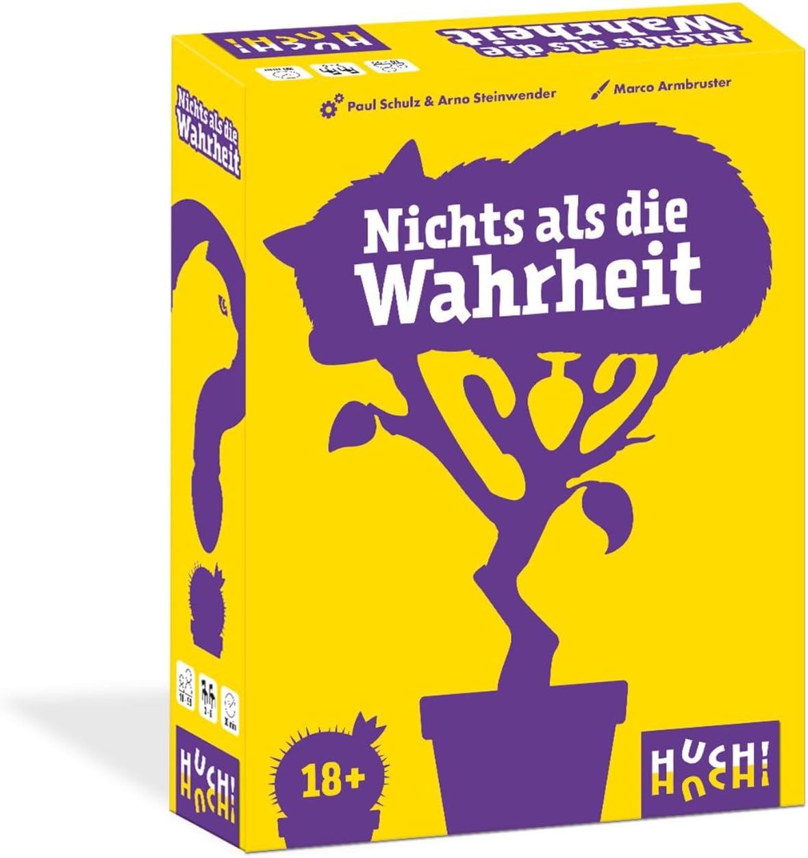 HUCH! Nothing but the Truth - The Funny Question and Answer Game Board Game with Secret Answers and Surprising Questions Ideal for Parties For 3-6 Players Aged 18+