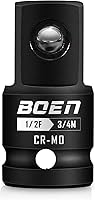 Vista 6 de BOEN Adaptador de enchufe de impacto de 1 "F a 3/4 "M, acero Cr-Mo, juego de adaptadores de enchufe para conversiones de controlador de impacto