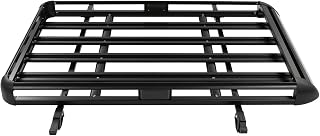 Dachgepäckträger Auto Universal, Dachträger Geschlossene Reling mit Doppelschichtdesign, Aerodynamischem Ablenker, ohne Bohren, 10kg Alu Dachkorb Auto für SUV und Reise (160x100cm 150kg)