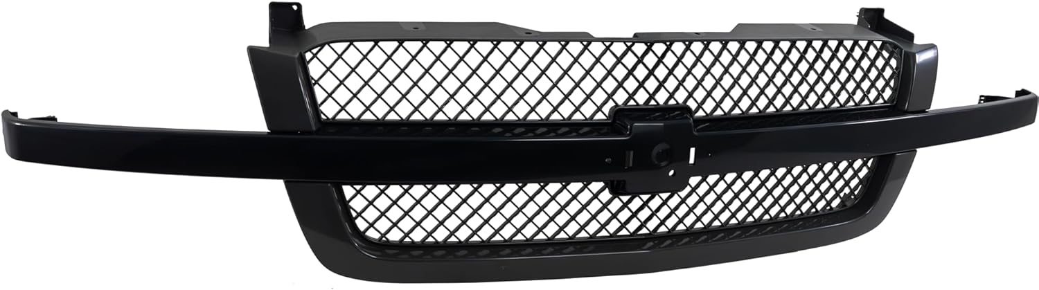 Garage-Pro Front Grille Assembly For Chevrolet Silverado 1500 2003-2006, Silverado 1500 Classic 2007, SS Model, without Dale Earnhardt Package, Plastic, Paintable Shell, Gray Insert
