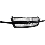 Garage-Pro Front Grille Assembly For Chevrolet Silverado 1500 2003-2006, Silverado 1500 Classic 2007, SS Model, without Dale Earnhardt Package, Plastic, Paintable Shell, Gray Insert