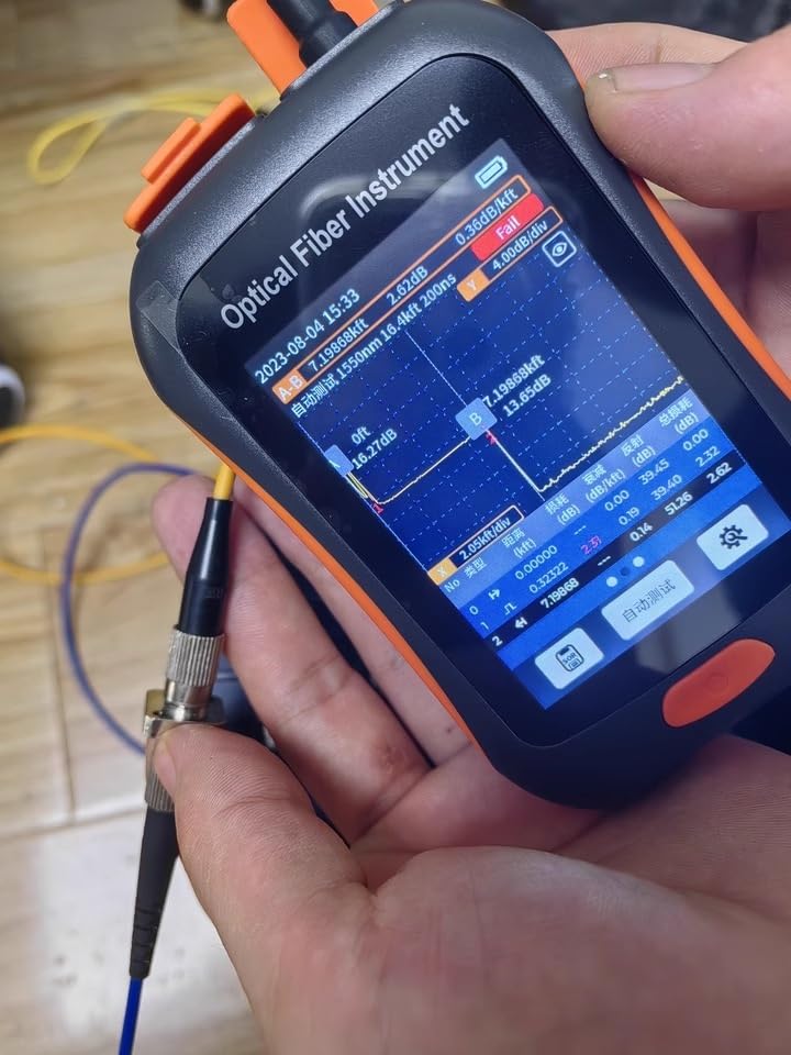 Aktywny reflektometr światłowodowy OTDR NK2800 z VFL OLS OPM, 20 dB, do testera Otdr światłowodu Ethernet 80 km Elektrownia stacji