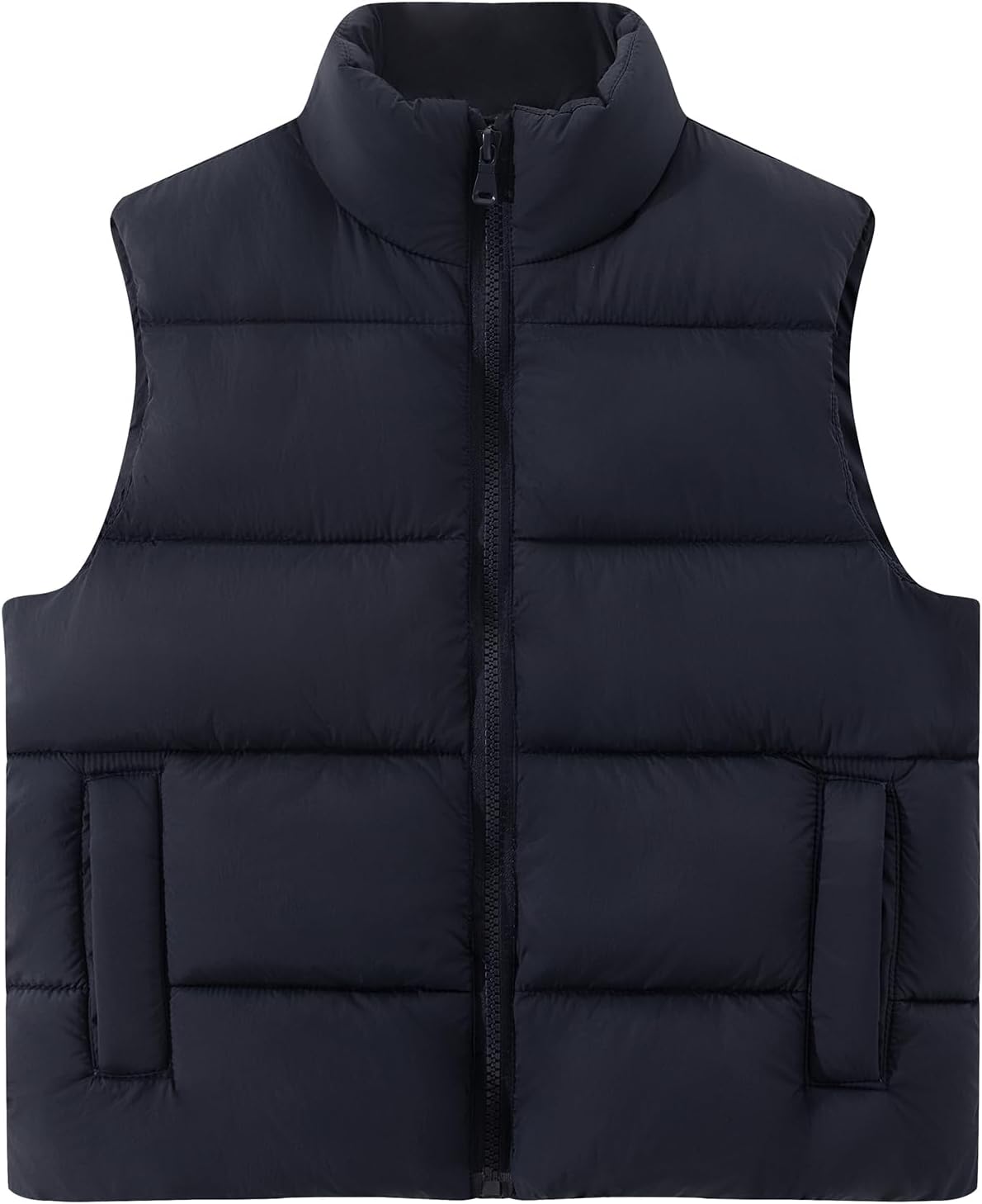 Spring&Gege Boys Zip up Puffer Vest Winter Outdoor Warm Zipper Lightweight Sleeveless Padded Jackets