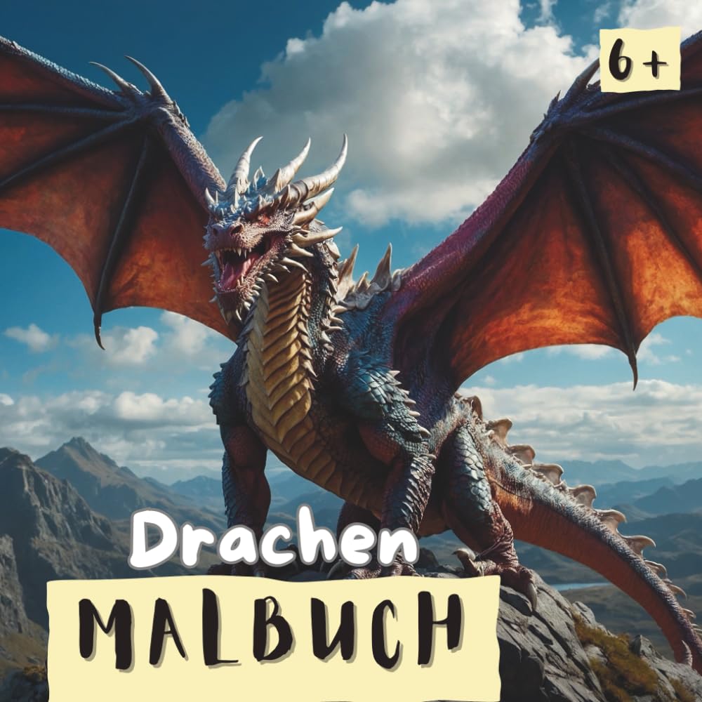 Malbuch - Drachen: Ausmalspaß für Kinder ab 6 Jahren - Geschenkidee für Jungs (Raffis Malbücher)
