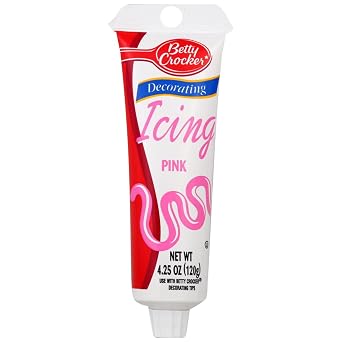 Betty Crocker Decorating Icing, Pink, Vanilla, 4.25 Oz