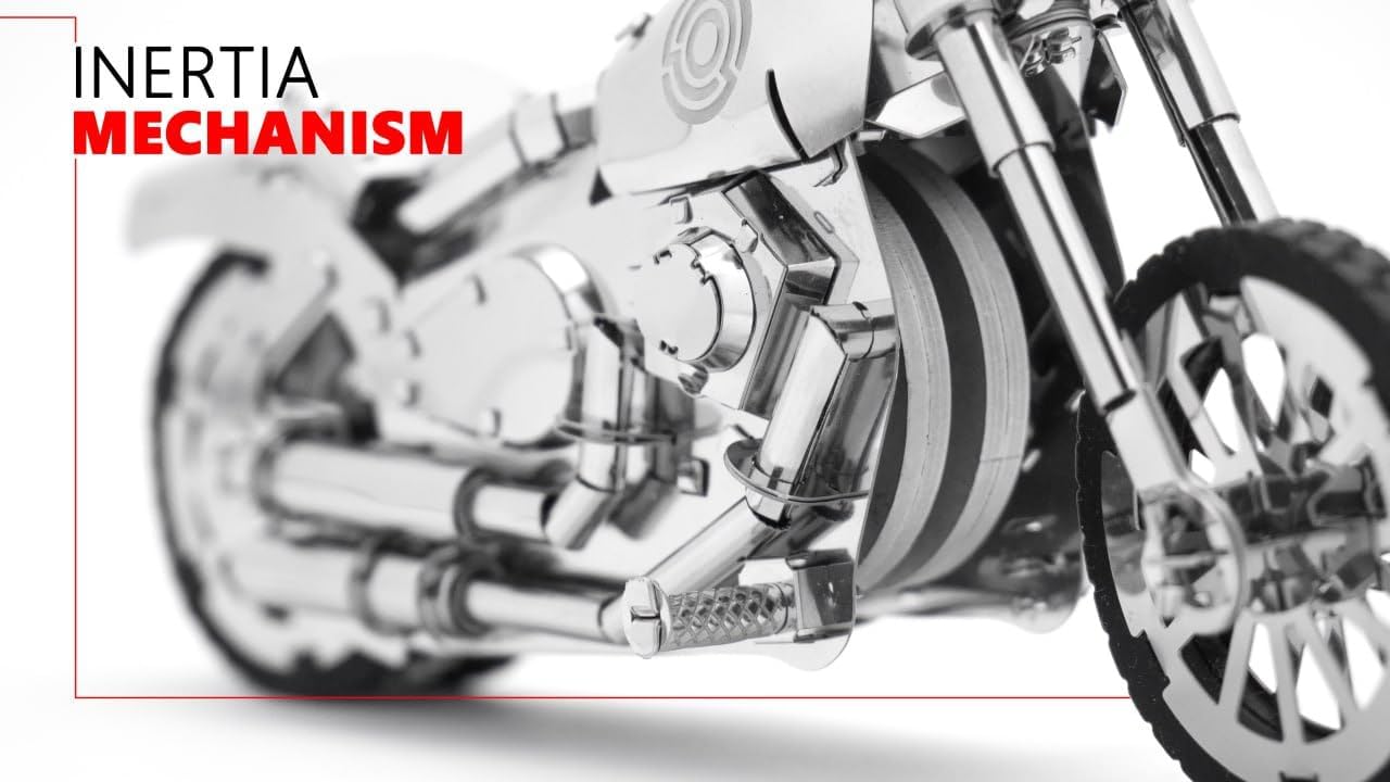 METAL-TIME Roadway Fantasy Motorcycle, Motorcycle Model, Metal Vehicle Motorcycle Model, 3D Puzzle Building Crafts, Collectible Figurine, Stainless Steel DIY Construction with Toolbox, 155 Pieces.