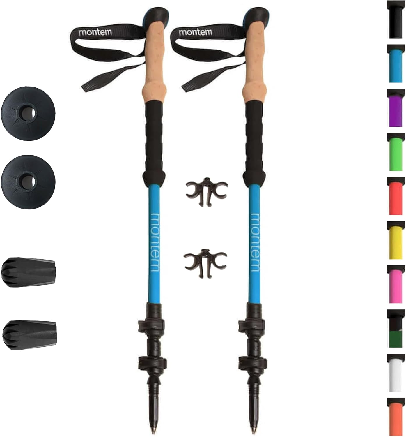 Montem Ultra Strong Trekking, Walking, and Hiking Poles – One Pair (2 Poles) – Collapsible, Lightweight, Quick Locking, Weather-Resistant and Ultra Durable Montem Ultra Strong Trekking, Walking, and Hiking Poles – One Pair (2 Poles) – Collapsible, Lightweight, Quick Locking, Weather-Resistant and Ultra Durable