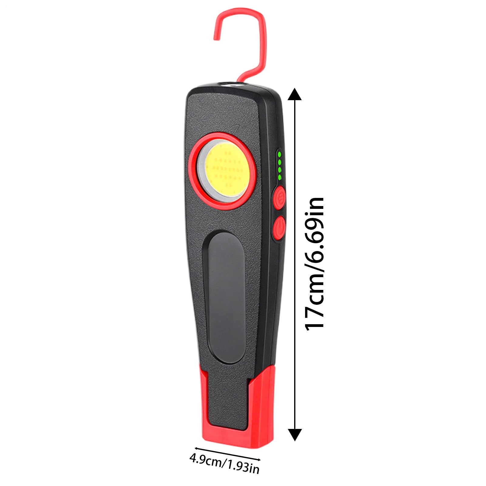 Lámpara De Trabajo Portátil Con LED Plegable, Recargable, Linterna, Lámpara | Luz de trabajo LED giratoria con múltiples ángulos para en exteriores, garaje, taller, automoción y pesca