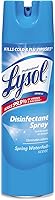 Vista 12 de Lysol Spray sanitizante y antibacteriano para desinfectar y desodorizar, cascada de primavera, 12.5 Fl Oz